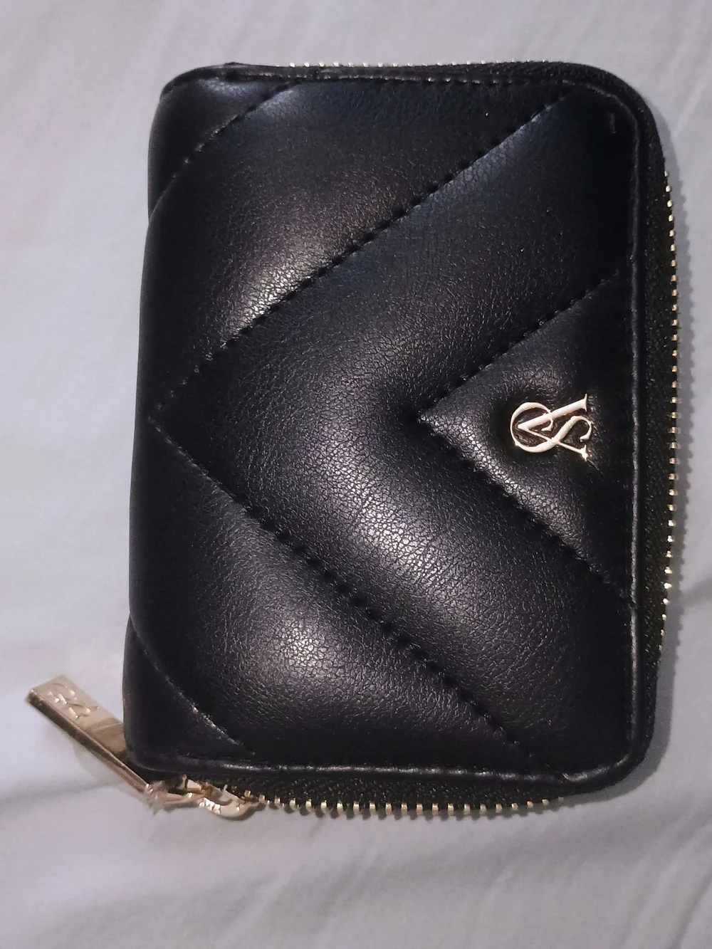 Victoria's Secret Black Rhinestone Heart Crossbody Bag
